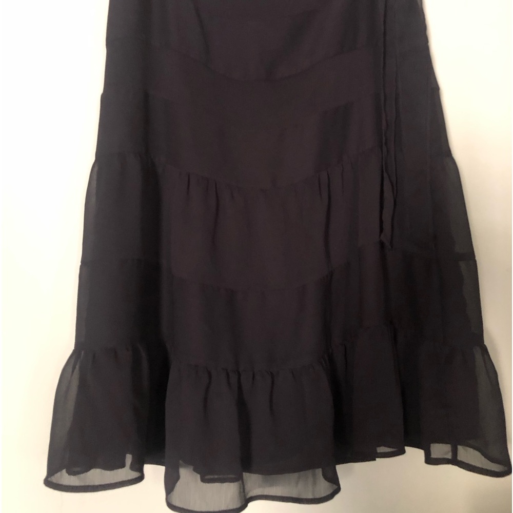 Apt. 9 PM petite medium black ruffle layer skirt 🖤
